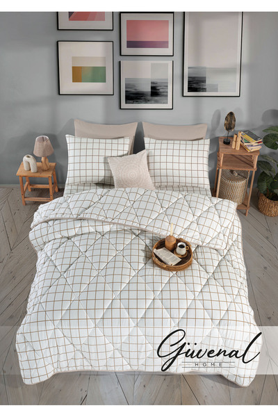 Güvenal Σετ παπλωμάτων Milano με σχέδια Ranforce με διπλή μαξιλαροθήκη |   Σε...