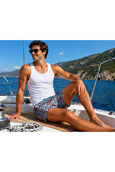 deeps Patterned swim shorts