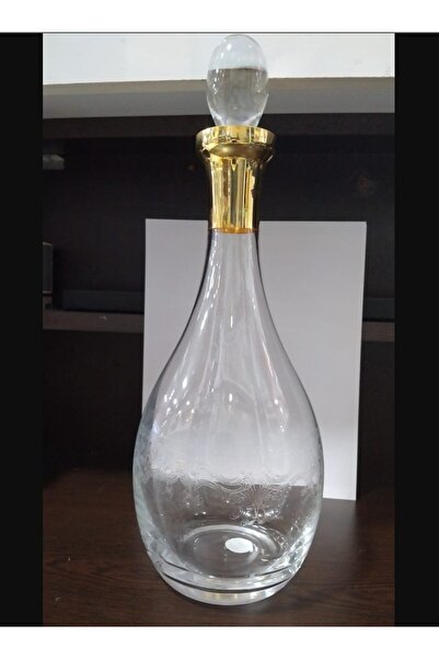 esdekor H.35 cm çapı 14 cm.. şeffaf cam karaf 1 adet