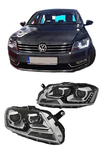 X POWER TUNİNG vw passat b7 mercekli ledli far