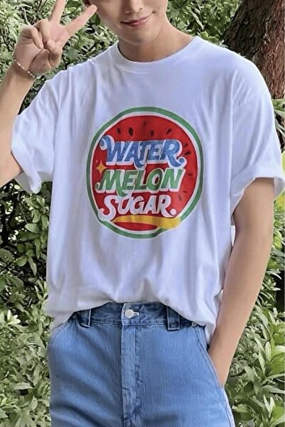 Oksit Βαμβακερό μπλουζάκι Unisex με ρετρό στάμπα Watermelon Sugar, σε μεγάλο ...