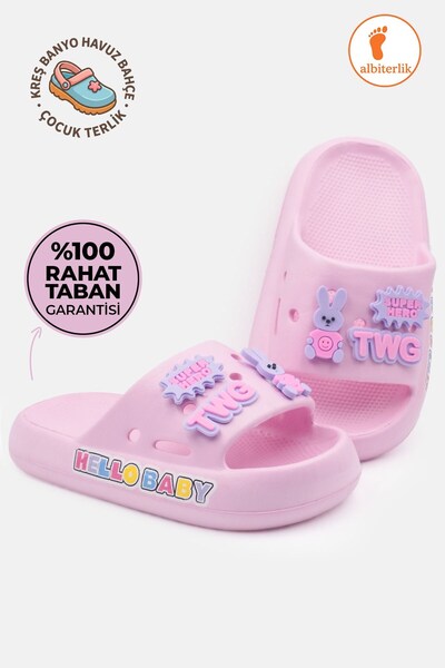 AlbiShoes Pozdrav, bebe, dečije papuče, lagani đon, mekane papuče za bazen, k...