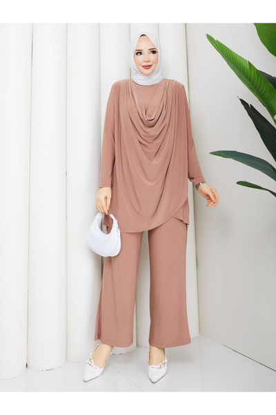 TOKARİS TEKSTİL Γυναικείο Σετ Ενδυμάτων Σχεδιασμού με Καλύπτρες