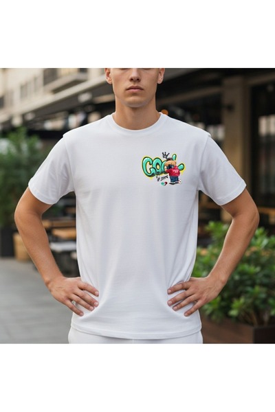 URBANTRENDSTORE Unisex Cool Sade Basic Summer White Tshirt Oversize Fit Comfo...