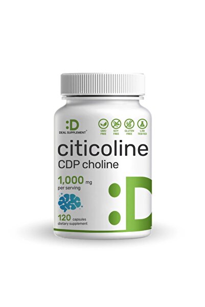 DEAL SUPPLEMENT سيتيكولين سي دي بي كولين، 1000 ملغ لكل حصة، 120 كبسولة