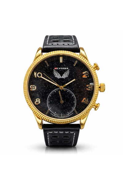ULYSSES Ανδρικό ρολόι, Ulysses, Μαύρο, Χαλαζία, Casual UB15