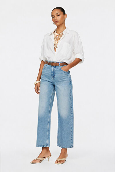 kikiriktekstil 10832 Γυναικείο τζιν παντελόνι από 100% βαμβάκι Palazzo, μήκου...