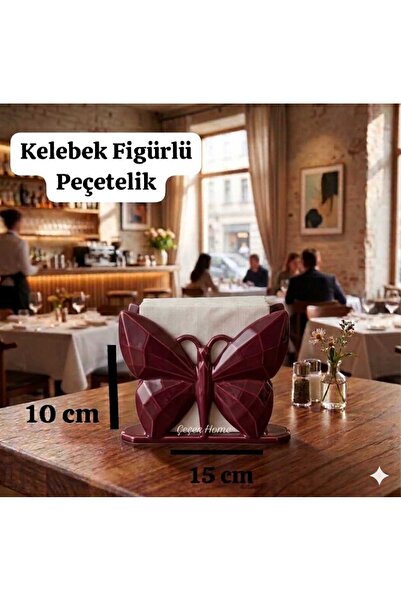ÇEÇEN HOME (1 komad) Figurativni držač za salvete, dekorativni držač za salve...
