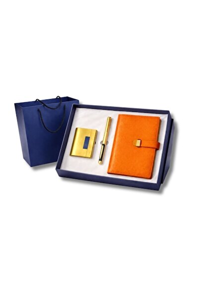 OEM Set cadou business premium, Agendă A5 + Pix + Suport cărți de vizită, Pie...