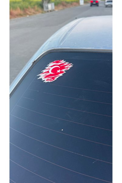 PRİME Concept Turkish Flag, Special Design with White Border, Sticker