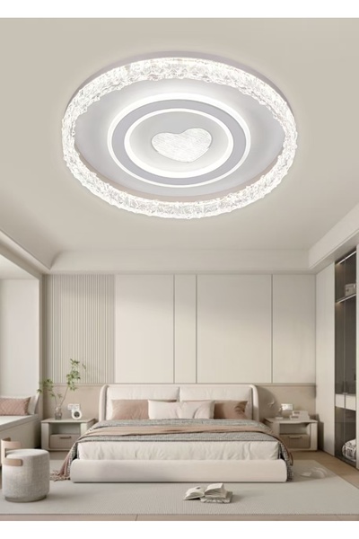 KKG ELEKTRİK Love Heart Tasarımlı Led Tavan Plafonyer Avize – Şık Dekoratif A...