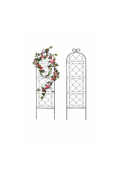 Scendor Μεταλλικό πλέγμα κήπου, σετ 2 τεμαχίων, στήριγμα για αναρριχώμενα φυτ...