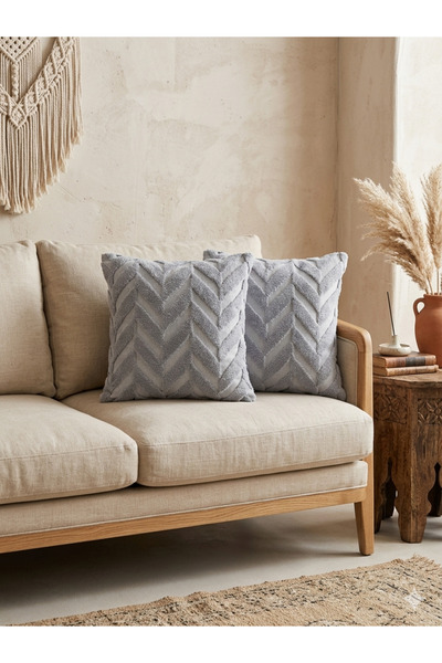 Gizo Home Μαλακό ανάγλυφο κάλυμμα μαξιλαριού 2 τεμαχίων, Bohemian Punch Κάλυμ...