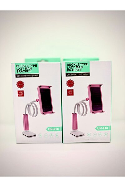 GENERAL UN-210 Adjustable Flexible Phone Holder Stand – 360° Rotating Lazy Bracket with Stable Base for Desk & Bed