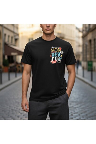 URBANTRENDSTORE Unisex Wonderful Sade Basic Summer Black Tshirt Oversize Fit ...