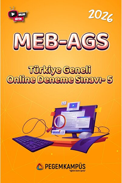 Pegem Akademi Yayıncılık 2026 MEB-AGS Türkiye Geneli Online Deneme Sınavı-5