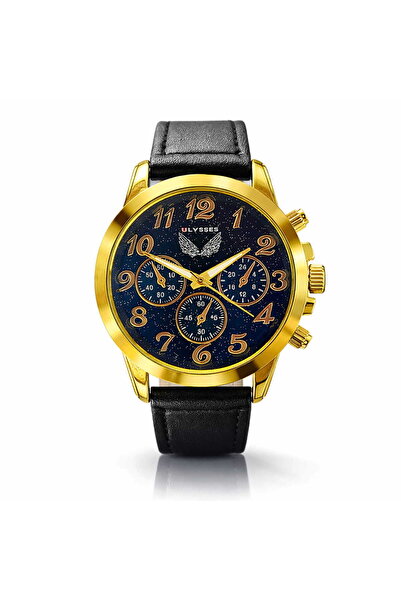 ULYSSES Ανδρικό ρολόι, Ulysses, Μαύρο, Χαλαζία, Casual UB13