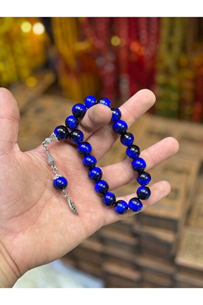tesbihciniz Blue Large Habbe Mascot Natural Stone Efe Tesbihi