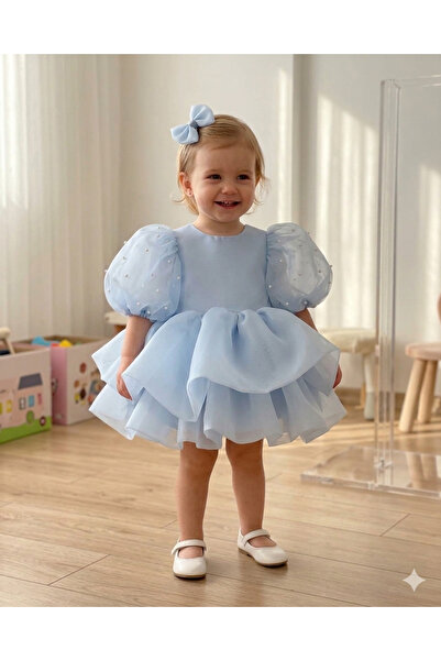 Mirace Styl Κοριτσίστικο φόρεμα με μπαλόνια στα μανίκια και φούστα, βραδινό φ...