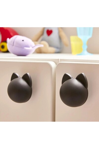 IKEA QUİCK 2 قطعة مقبض خزانة غرفة الأطفال قطر 3.8 سم مجموعة من 2 مقبض خزانة ع...