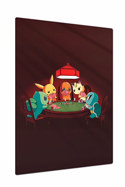 Charmbi Pokemon Metal Poster Tablo – Parlak Yüzey Canlı Baskı Modern Duvar De...