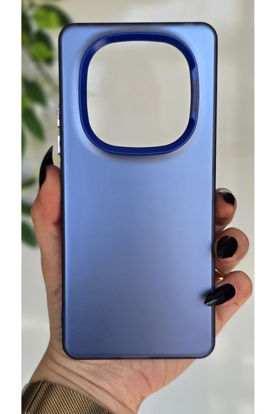 Magic Ring Redmi Note 14 PRO 4G Uyumlu Mavi Renk Geçişli Mat Silikon Kılıf Ka...