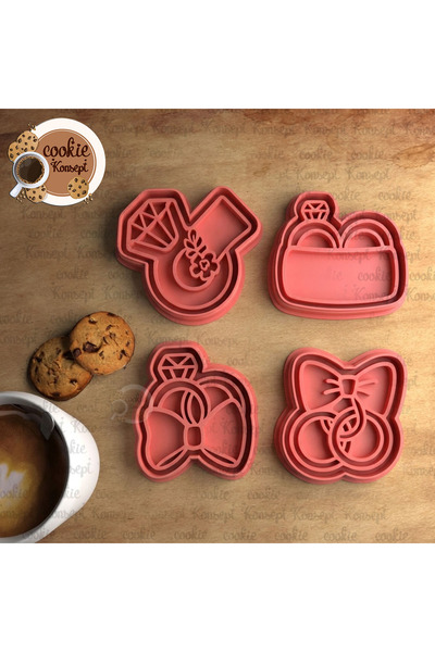 CookieKonsept الزواج |   مجموعة قوالب الكوكيز من لوف كونسبت # 3 |   كعك، عجين...