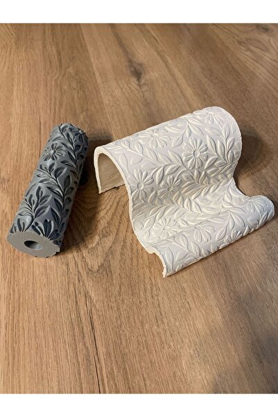 BOSCOCRAFT Yoğun Çiçek Desenli Seramik & Kil Doku Rulosu