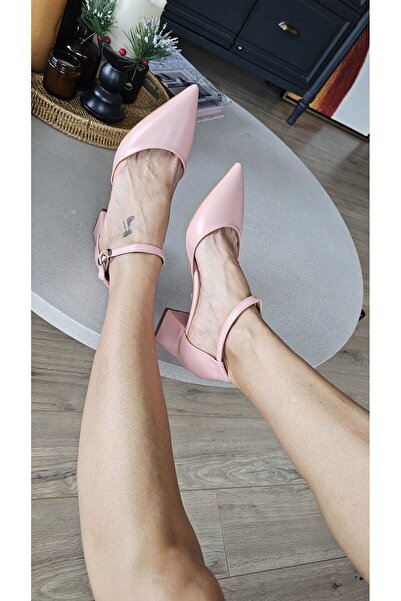 Topukla Footwear 10 700 Topukla Kadın Kalın Topuklu Bilekden Bağlamalı Abiye ...