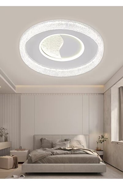 KKG ELEKTRİK Harmony Crystal Tasarımlı Led Tavan Plafonyer Avize – Lüks Moder...