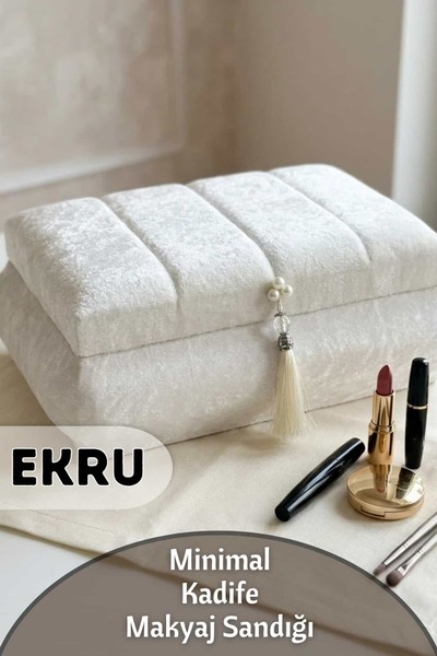 Dantelux Sliced Velvet Makeup Chest - Ecru