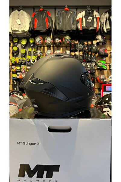 MT Helmets MT KASK FF126 STINGER 2 PURE A1 MAT(ŞEFFAF VİZÖRLÜ)