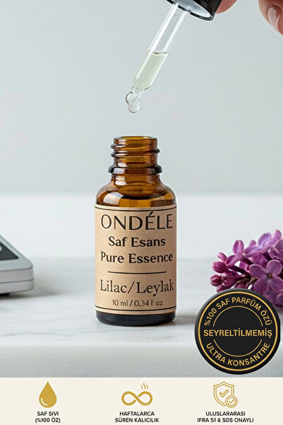 ONDÉLE %100 Saf Leylak Esansı 10ml | Seyreltilmemiş Ultra Konsantre Parfüm Öz...