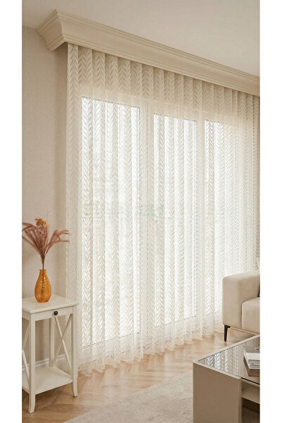 Evdepo Home Flora Tulle 1 σε 3 Πτυχώσεις - Μοντέρνα Κουρτίνα Σαλονιού που δεν...