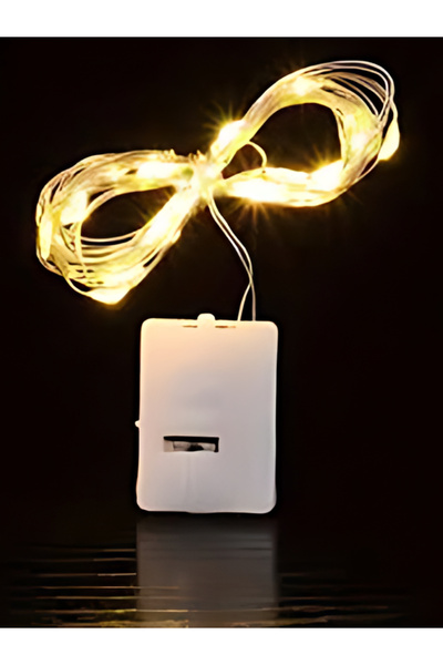 rkm store 2 Metre Gün Işığı Peri Led Mini Güç Kutulu