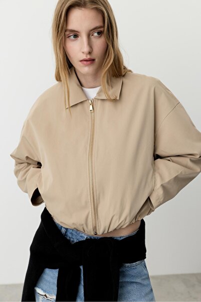 LEFTIES Crop fit şişme ceket