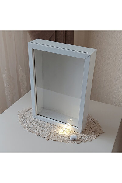 Verda Çerçeve Νέα τάση 25x35 εκ. Λευκό Βαθύ Ροζ Σχεδιαστικό Πλαίσιο με LED! Κ...