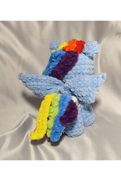 zeanqua El Yapımı Tığ İşi My Little Pony Peluş Oyuncak | Rainbow Dash