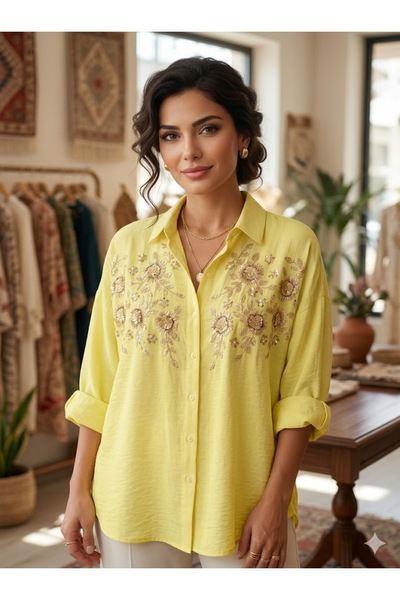 elma abone ΝΕΑ ΣΕΖΟΝ ΘΡΥΛΙΚΗ ΓΥΝΑΙΚΕΙΑ ΜΠΛΟΥΖΑ ΜΕ ΠΕΤΡΙΝΗ ΚΕΝΤΗΣΗ