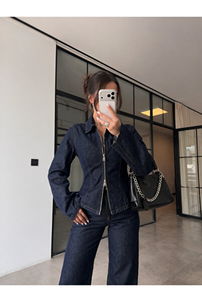 Ekim Store Σετ τζιν με διπλό φερμουάρ, μπουφάν και παντελόνι