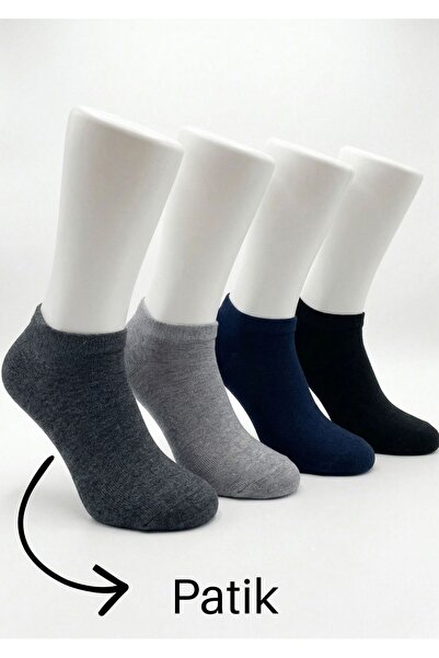 Hstoree Men's Premium Bamboo Bootie Socks Set of 4 – 80% Real Bamboo Yarn, Se...