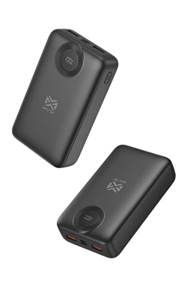 MYX POWER CORE 20000mAh Power Bank – Fast Charging | Black Colour | Made in China