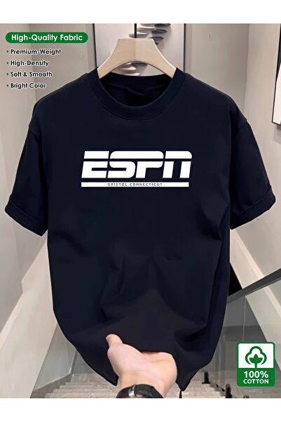 yiou trendy clothing تي شيرت رجالي من القطن 100% بتصميم ريترو وطباعة حروف جذابة