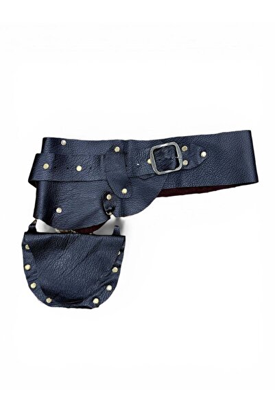 Yılday Gür Butik Aure Acı Kahve Genuine Leather Belt with Pocket Detail - Boh...