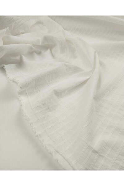 Kumaş Parça Λευκό Βαμβακερό Υφαντό Ύφασμα με Σχέδια για Πουκάμισα & Φορέματα ...