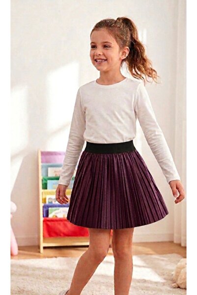 KedyKids Pleated Skirt with Elastic Waist for Children