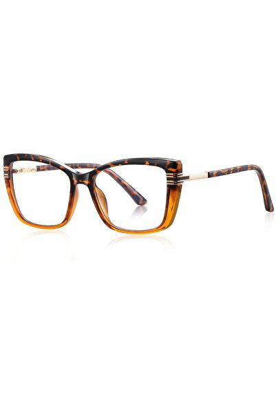 Techsuit Computer Glasses, F, Oversized - Reflex PC (2273) - Sheer/Leopard
