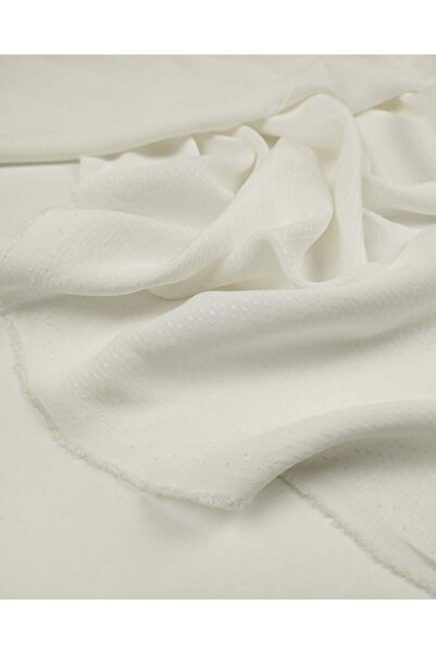 Kumaş Parça Εκρού Λεπτό Βαμβακερό Ύφασμα Βισκόζης Υφαντό Ζακάρ για Φορέματα &...