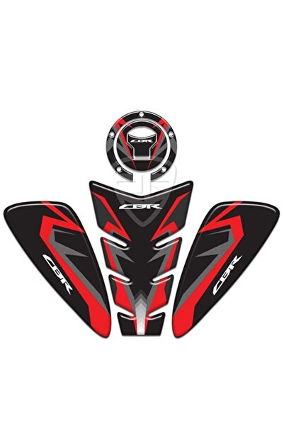Redline Grafik Redlinegrafik 650F 1000RR Uyumlu Tank Pad Set Kırmızı Siyah