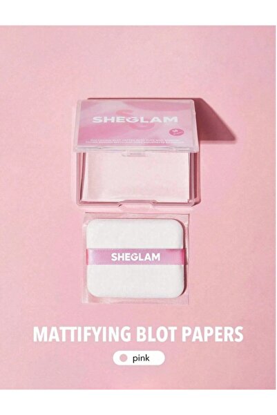 SHEGLAM Mattifying Yağ Emici Yüz Kağıtları - 100 Adet (Makyaj Bozmayan Matlaş...